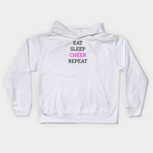 Eat sleep cheer repeart Tee shirt Kids Hoodie